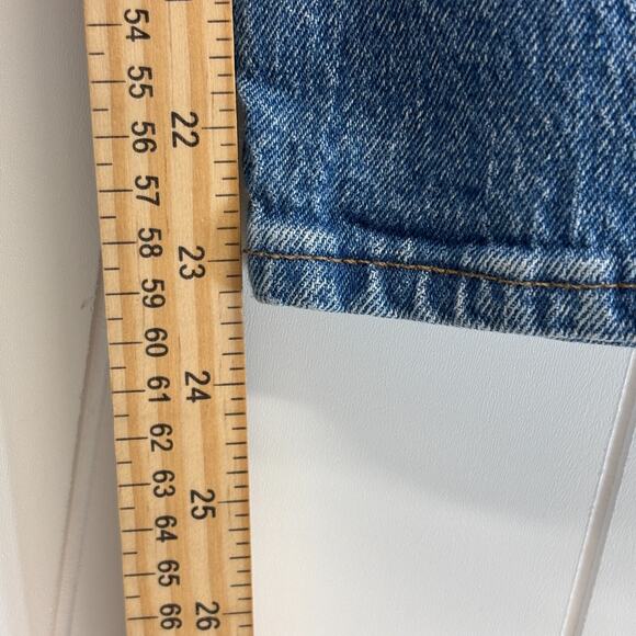 Madewell Womens Classic Straight Leopard Stripe Mob Wife Denim Jeans Size 26 - Picture 5 of 11